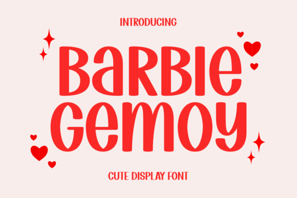 Barbie Gemoy: A Whimsical Display Font for Creative Projects