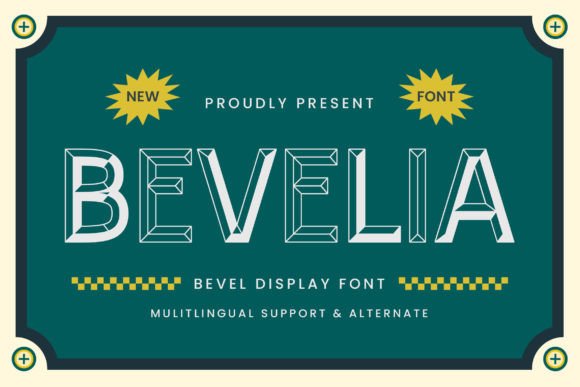 Bevelia: A Bold and Impactful Display Font for Web Design