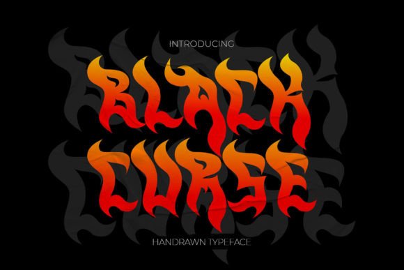 Black Curse: A Bold Display Font for Crafters