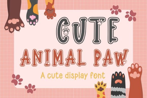 Boost Your Campaign with Cute Animal Paw Font