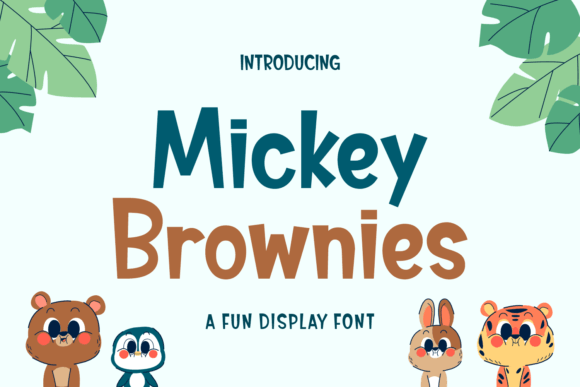 Bring Joy to Your Publications with Mickey Brownies Font