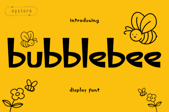 Bubblebee: A Playful Display Font for Editorial Enthusiasm