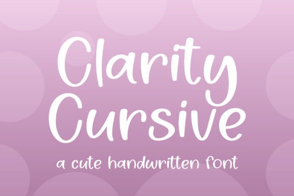 Clarity Cursive: A Charming Handwritten Font for Web Design