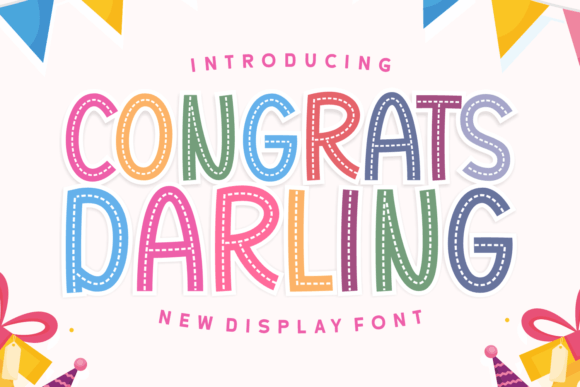 Congrats Darling: A Friendly Display Font for Creative Projects