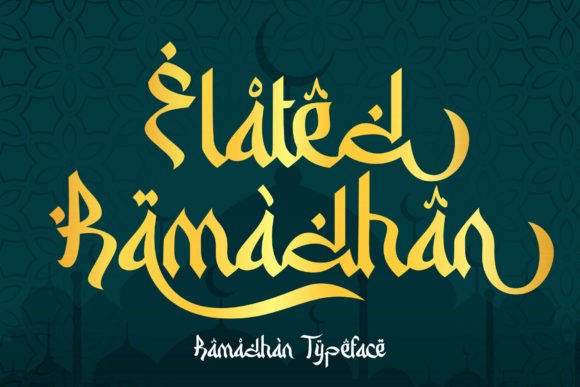 Elated Ramadhan: A Sophisticated Display Font for Web Design