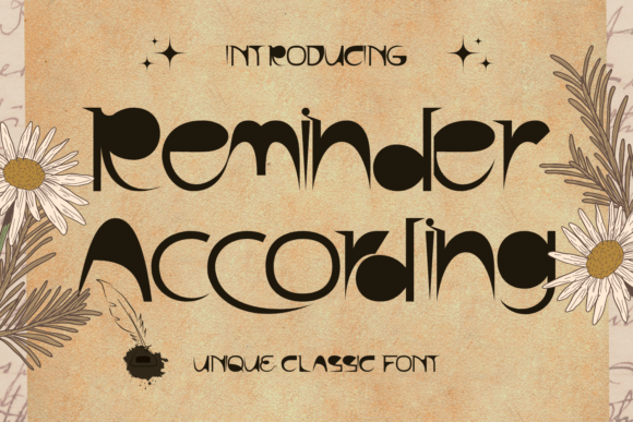 Enhance Your Craft Projects with Reminder According Font