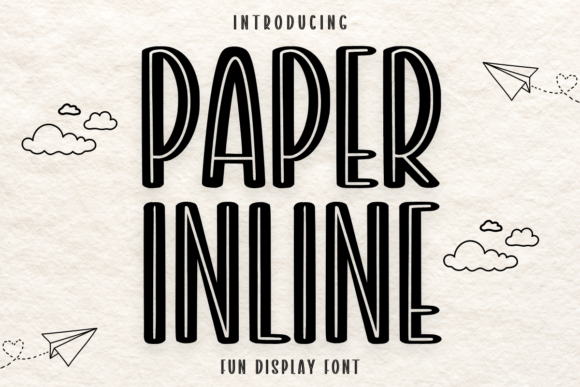 Enhance Your Craft with the Charming Paper Inline Font