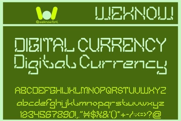 Enhance Your Web Design with Digital Currency Font
