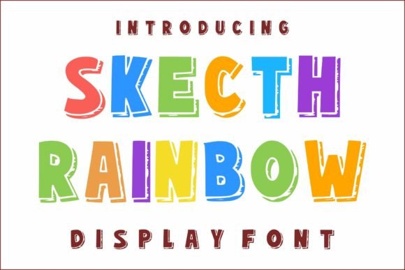 Exploring Skecth Rainbow: A Vibrant Display Font