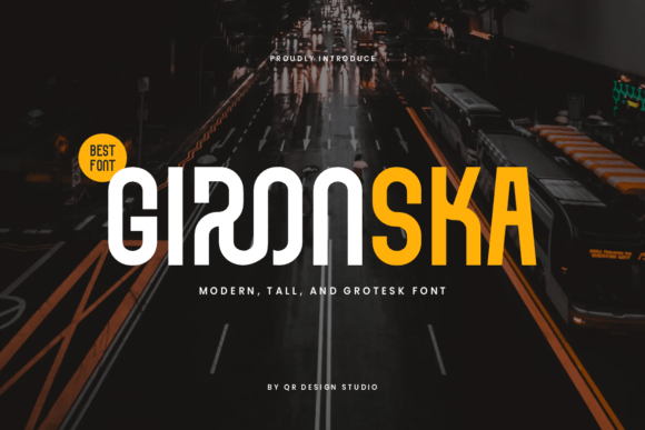 Gironska: A Bold and Cool Display Font for Web Design