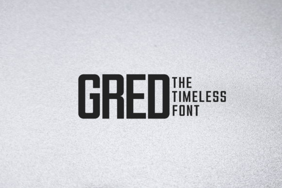 Gred: A Bold Geometric Font for Modern Web Design