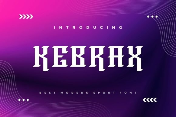 Kebrax: A Bold, Modern Font for Creative Branding