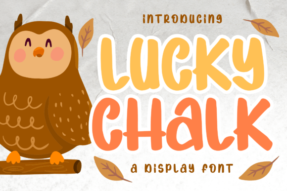 Lucky Chalk: A Sweet and Friendly Display Font for Editors