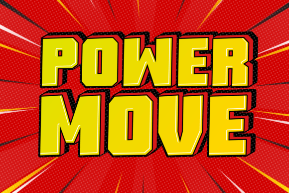 Power Move: A Bold Display Font for Engaging Visuals