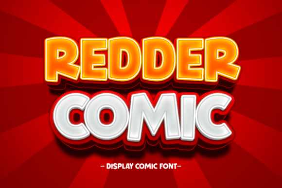 Redder Comic: A Playful Display Font for Web Design