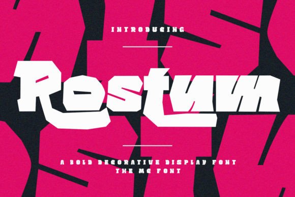 Rostum: A Bold and Eye-Catching Display Font for Editorial Design