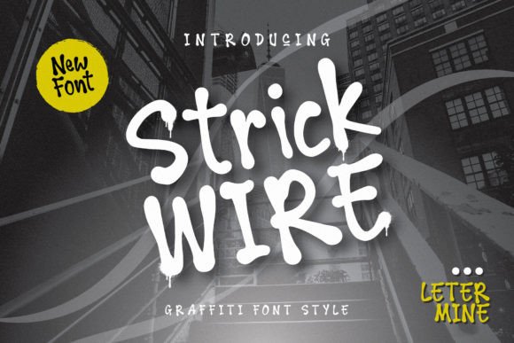 Strick Wire: A Trendy Display Font for Modern Web Design