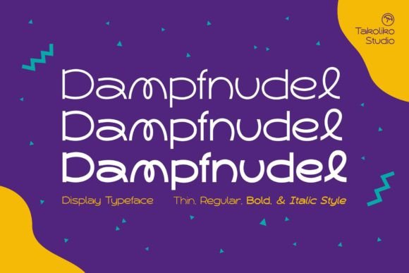 Transform Your Brand with Dampfnudel: A Quirky Display Font