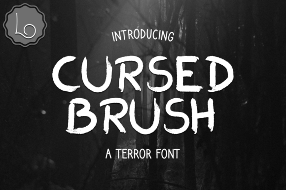 Unleash Cursed Brush: A Terrifying Display Font for Web Design
