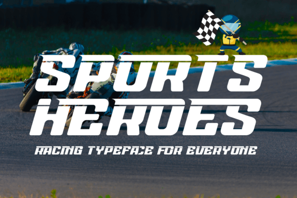 Unleash Energy with Sports Heroes Font in Web Design